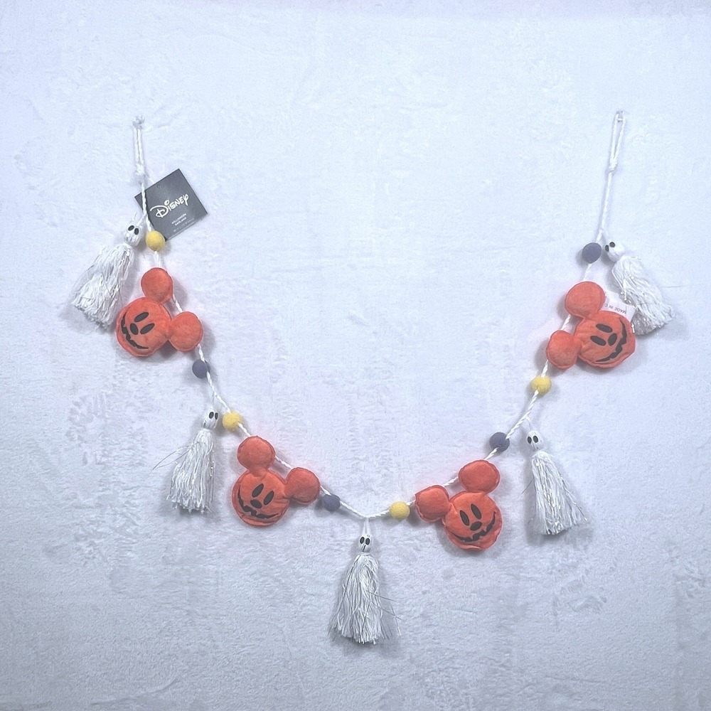 Disney Mickey Halloween Garland Pumpkin Ghost 48in NEW Kohl's Celebrate Together